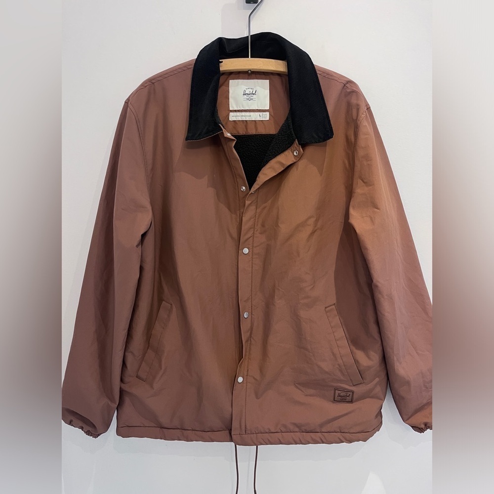 Hershel brown jacket corduroy colar size large